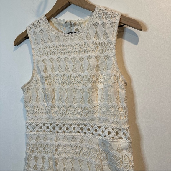 Lulus Kenna White Crochet Lace Sleeveless Bodycon Dress Size Small - Picture 12 of 12